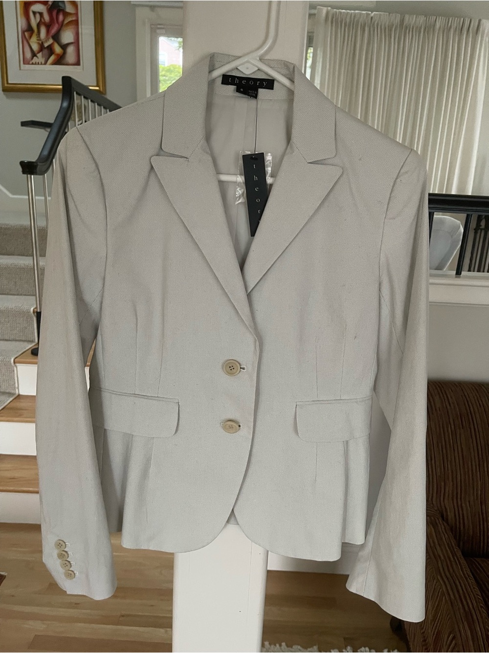NWT Theory Women's Pale Blue Tailored Blazer